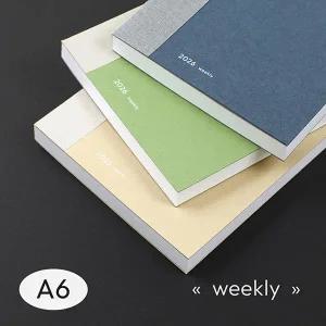 날짜형 2026 에피소드 위클리 저널 A6  +PVC 커버
