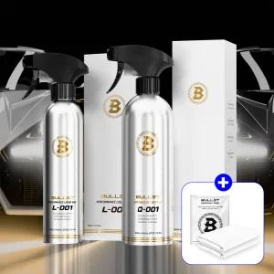 [+타월 2장]불렛 시너지 물왁스 2종 세트(L001 300ml+Q001 500ml)