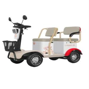노인용 2인승 전동사륜스쿠터 실버카 전기 4륜 전동자전거 오토바이 500W