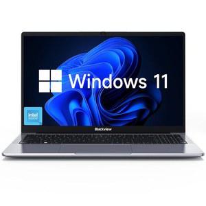 블랙뷰 노트북 2025, 비즈니스 학생용 노트북 컴퓨터, 쿼드코어 N150(최대 3.6GHz, N5095/N95/N97/N100을 능가), 16GB DDR4 512GB SSD, 15.6인치 FHD IPS TUV 화면, 100W Type-C 고속 충전, 4K HDMI