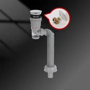 화장실 싱크대 일체형 트랩 하수구 매관 냄새 차단 배수관 세면대 물마개 배관