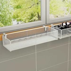 창틀 선반 행거 틈 철제 베란다 쇼트 화분 바구니 발코니 바스켓