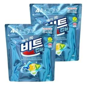 비트 때가 쏙 비트팟 티트리오일향 캡슐세제, 42개입, 2개