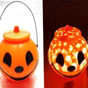 호박 할로윈 사탕 바구니 유령 할로윈 소품 led 장식품 선물