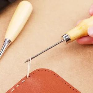 실꿰기 구두 얇은 바늘코 펀치 코바늘 가죽 공예용 수공구 귀송곳 신발 펀칭 수선 미니