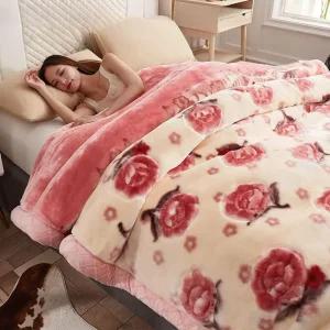 옛날밍크담요 몽골 빈티지 할머니담요 극세사 두꺼운 호피