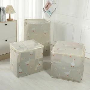 대용량 패브릭 다용도 이불 정리함 보관함 수납박스 패브릭정리함 수납박스 옷정리함
