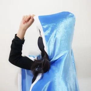 고품질 크리스마스 산타 요정 망토 블루 꾸미기 단체 어린이집 (WCF27D9)