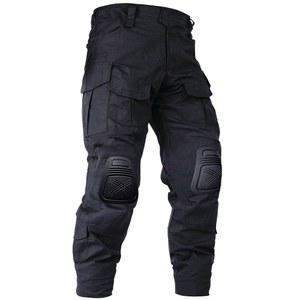 남성용 OCANXUE 전술 바지, 무릎 패드가 있는 G3 전투 에어소프트 페인트볼용 방수 카모 카고 바지