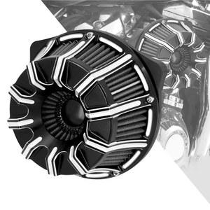 할리 소프트테일 2000-2015 투어링 2000-2007 다이나 FXR 2000-2017을 위한 HDBUBALUS 모터사이클 에어 필터 클리너 CNC 흡입 시스템 키트 장착