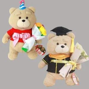 생일파티 테드꽃다발 졸업식 테드곰인형 꽃다발 입학
