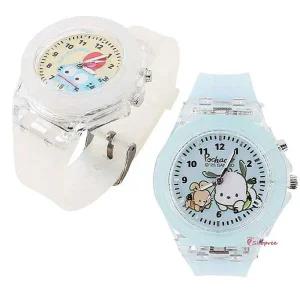산리오 캐릭터 LED 실리콘 1P 손목 바늘 시계wxy490