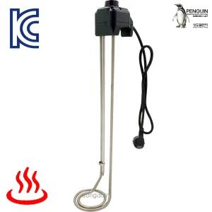 국산 온수히터 자동 돼지꼬리 2kw/3kw (길이/375-725mm) 돼지꼬리히터 물데우기