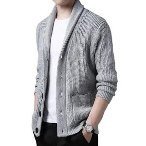 남자카라가디건 카디건 가을 남성용 가디건 코트 겨울 남성롱가디건