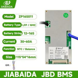 JBD BMS 17S 20S 리튬이온 16S 48V 리튬인산철 30A 40A 50A 연속 전류 리튬 배터리 동일 포트 밸런스 온도