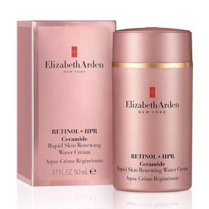 엘리자베스 아덴 레티놀 + HPR 세라마이드 래피드 스킨 리뉴잉 워터 크림 페이스 보습제 제 나이아신아마이드 히알루론산 및 펩 드 1.7 floz