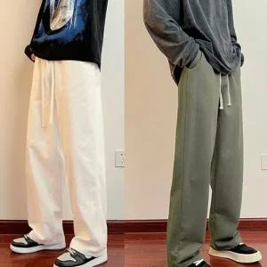 4컬러 남성 린넨 허리밴딩 팬츠 편한바지 통바지