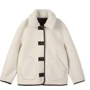 [AK수원점] [플라스틱아일랜드] 리버시블 뽀글이 무스탕 자켓