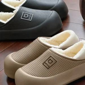 겨울 슬리퍼 털 보온 남성 실내화 폭신 거실 집 방한