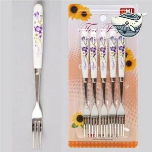 고급 티포크 퍼플 컬러 다용도 테이블 용품