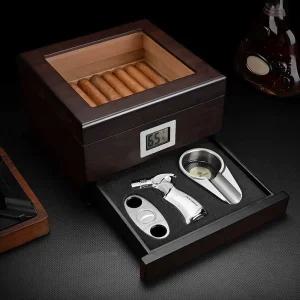 시가 케이스 보관함 삼나무 원목 상자 가정용 박스 습도조절