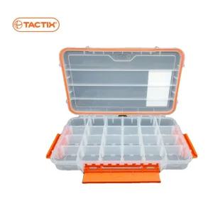 피스통 수납 정리박스 36CM 24칸 TACTIX 반투명공구함 피스통 피스정리함