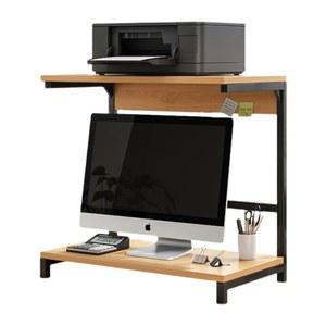 모니터 2단 받침대 탁자 선반 컴퓨터 다이 프린터랙 프린터 다용도 데스크 스탠드 데스크탑