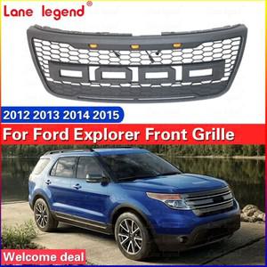 포드 호환 익스플로러 2012 자동차 액세서리 앞 범퍼 그릴 센터 패널 스타일링 어퍼 블랙