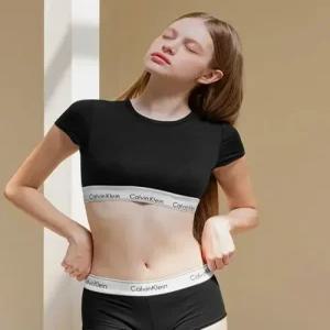 캘빈클라인 calvinkleinunderwear 여성 아이콘 코튼 모달 티셔츠 브라렛QF7213ADUB1