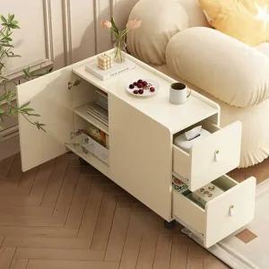 소파옆 수납장 이동식 티테이블 테이블 바퀴 거실 서랍장