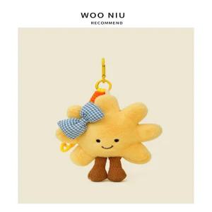 [러블리 아이템] 뽀글이 인형키링 태양 스마일 봉제인형 키링