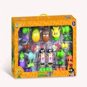 식물 대 좀비 슈팅 발사 액션 달걀 아이 피규어 게임 해바라기 기능이 교육용 식물대좀비