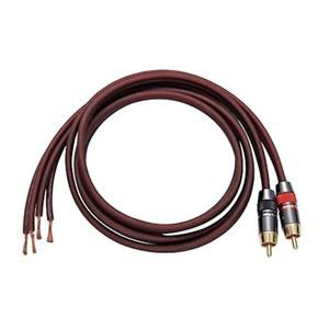 JORZOR Audiophile Hi-Fi 14게이지 OFC - 와이어)) 베어 (1m(3.3피트), RCA 수 2개, 1쌍(RCA (블랙 to 스피커 2팩/1쌍, 레드) 바나나 플러그 케이블,
