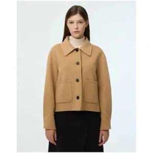 질스튜어트뉴욕 우먼 [S사이즈 한정][질스튜어트뉴욕] 카멜 단색 울캐시미어 혼방 숏코트 WJCO3D010CM97773