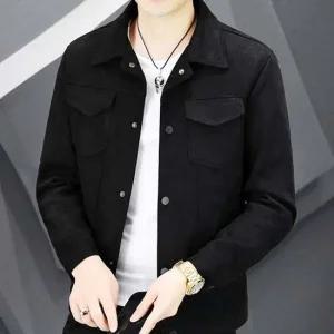 베이직 스웨이드 트러커자켓 베이직 재킷 남친룩 가을