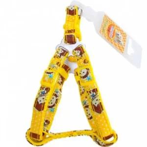 강아지 토끼 하네스 대형견 목줄 애견 소형견 가슴줄 옐로우 어깨줄 산책 몸통줄 10mm