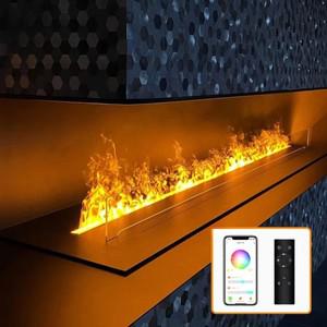 3D 수증기 벽난로 시뮬레이션 화로 스팀 전기 LED 리모컨 포함