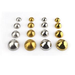 20 개 304 스테인레스 스틸 반구 돔 장식 캡 나사 네일 미러 유리 아크릴 광고 로그인 골드