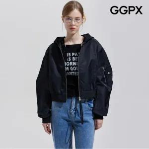 [GGPX] 캐주얼 크롭 항공 점퍼 (GPAJP007F)