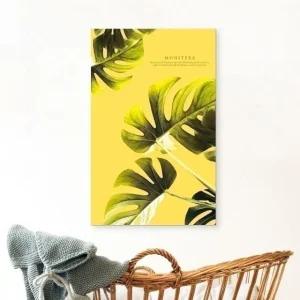 ( 출고옵션 - 25X25cm ) 북유럽 감성 캔버스액자 옐로 (WF16809)