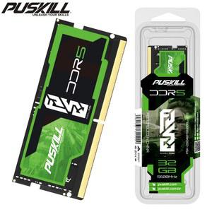 PUSKILL Memoria Ram DDR5 16GB 8GB 32GB 1.1V 262 핀 PC4 노트북 4800MHz 5200MHz 5600MHz SO-DIMM 메모리
