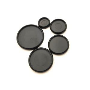 12피스 블랙 바인딩 디스크 플라스틱 라운드 버튼 루스 리프 코일 노트북 아크 T 버섯 구멍 바인더 버클 사