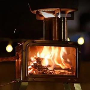 캠핑 불멍 화목 난로 야외 소형 장작 우드 스토브 휴