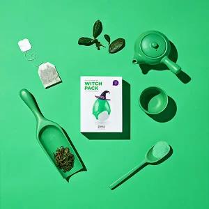 [리뉴얼] 좀비뷰티 마녀팩 1BOX (16EA)/ 각질제거/ 진정/ 녹차클레이팩 /브러쉬 포함/워시오프팩 