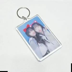 포토키링 아크릴 투명 증사 최애 사진 액자 키링 직사각 특대형
