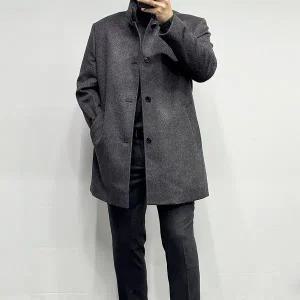 밍크FUR 구스다운 울 캐시미어 하프코트WSZ4-CJ31-ADB