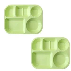 로흐야 식판 멜라민 어린이 식당 801 연그린 2P