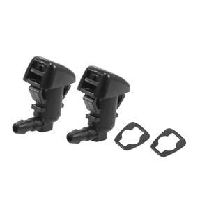 개스킷이 장착된 링컨 MKX용 터크볼드 전면 윈드실드 와이퍼 노즐 - 검은색 자동차 부품 2개