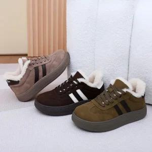 바이시유 아츠 신상 겨울 여성 방한화 털 안감 여자 신발 부츠 방한화 운동화