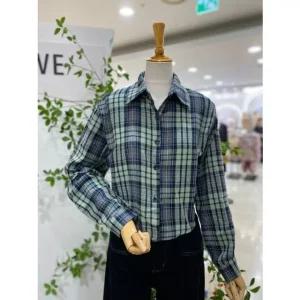 [갤러리아] [레코브]기모 체크 크롭남방(LG41DYNB012X)